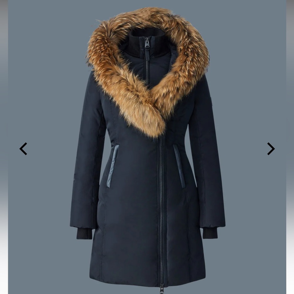 Mackage down coat with natural fur collar